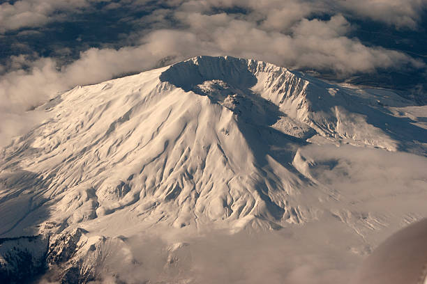 Aerial view of Mount St.Helen's Aerial view of Mount St.Helen's mount st helens stock pictures, royalty-free photos & images