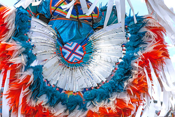 istock Bright colorful headdress. 583859630