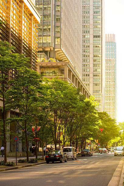 istock office buildings and sidewalk 583862510