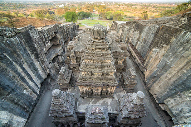 istock Kailas temple in Ellora caves complex in India 583958590