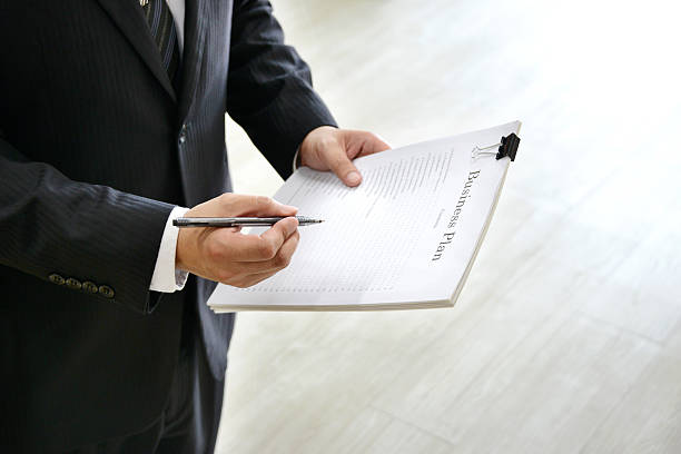 istock Business concepts, checking business plan 583959412