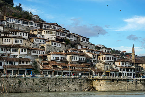 istock Ottoman Styles Homes in Berat, Albania 583962204
