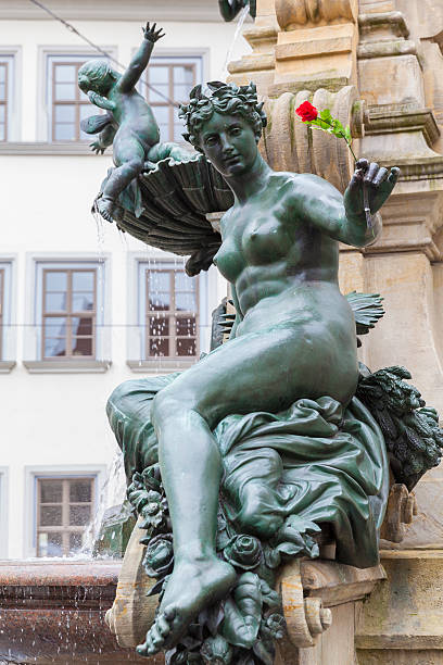 istock Erfurt, baroque fountain 583964764