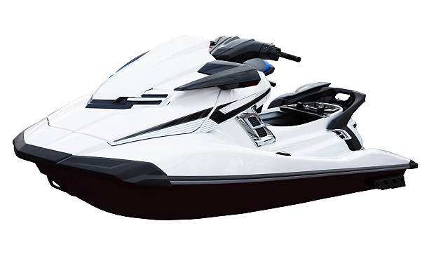 istock Water scooter isolated on white background 583964816