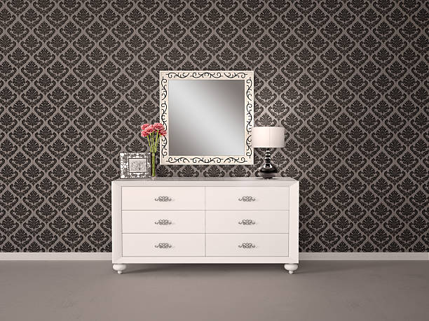 istock Mirror and chest of drawers 583966078