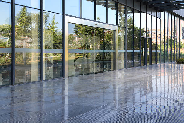 istock Modern glass building exterior 583967590
