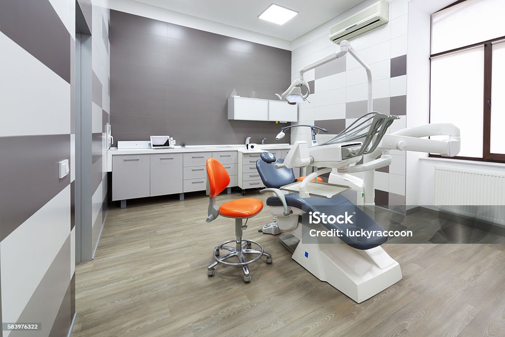 Interior of modern dental office. This is Interior of modern dental clinic. Dentist's Office Stock Photo