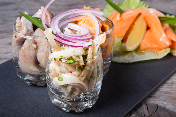 istock Different types of smoked fishes 583979714