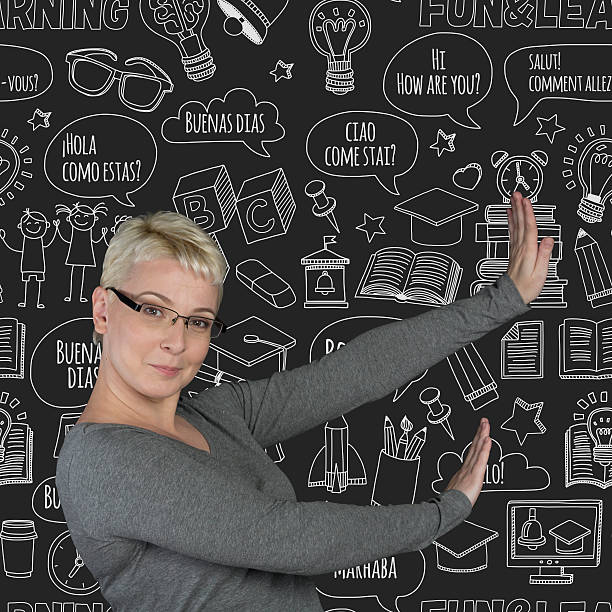 istock Language courses concept Hello How are you Good morning 583981718