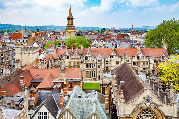 Oxford city. England stock photo