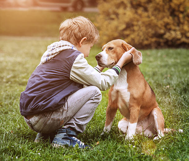 istock Two best friends - boy and his dog 583984060