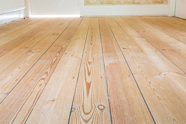 istock Home Improvement newly sanded floorboards 583984388