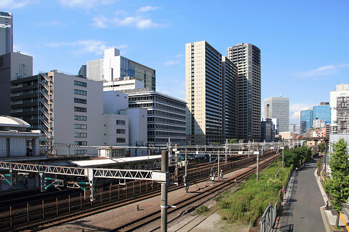 Tamachi Station landscape, Tokyo