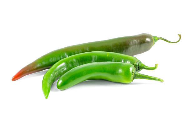 istock green pepper is isolated on a white background 583987850