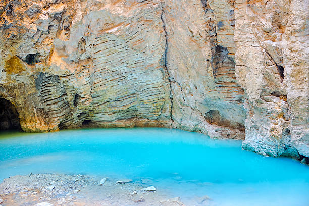 istock beautiful native underground karst mineral lake Proval with pure 583988060