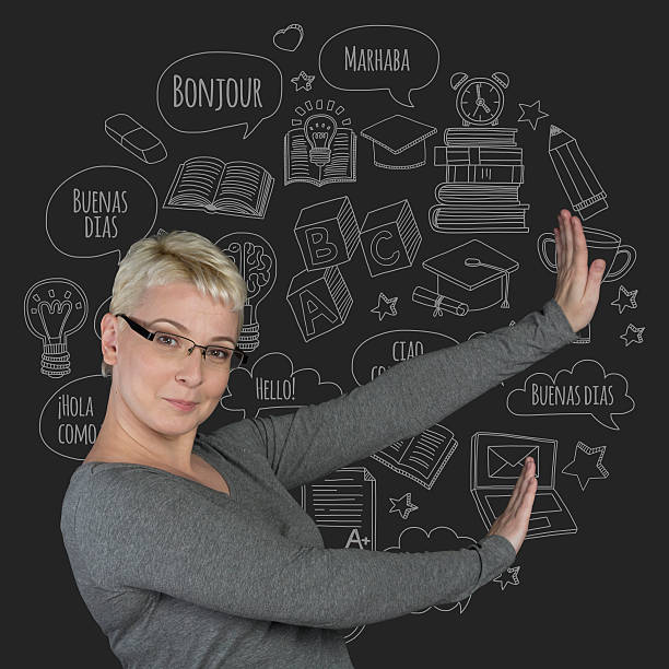 istock Language courses concept Hello How are you Good morning 583988328