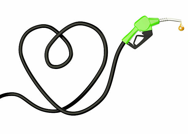 istock 3d Fuel nozzle with hose isolated 583994222