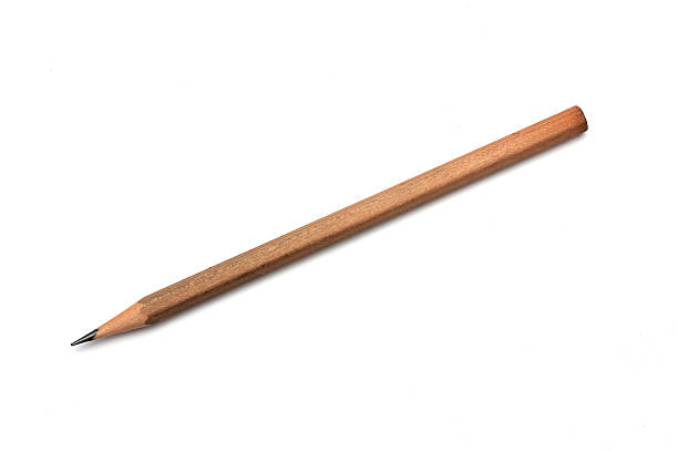 istock Wood pencil isolated on white 584001120