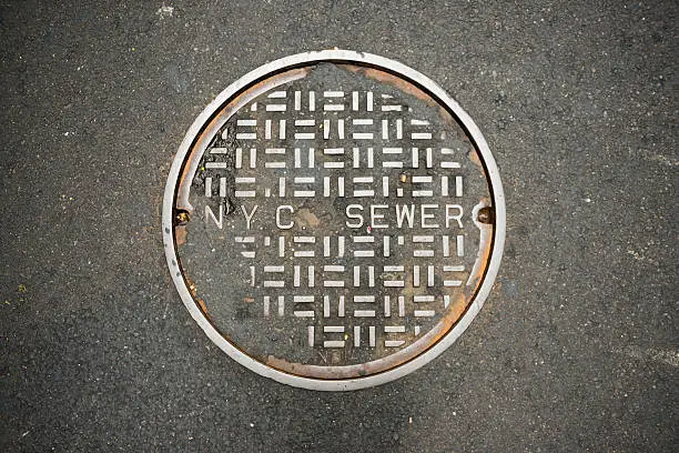 Photo of New York City sewer manhole cover
