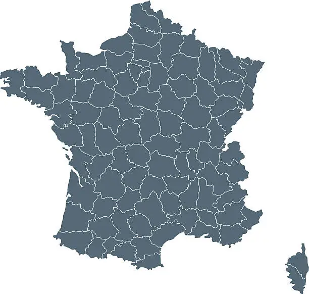 Vector illustration of France Map