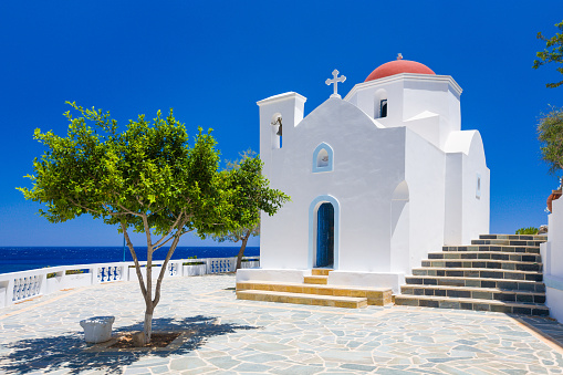 Orthodox church at Kyra Panagia, Karpathos island, Greece.