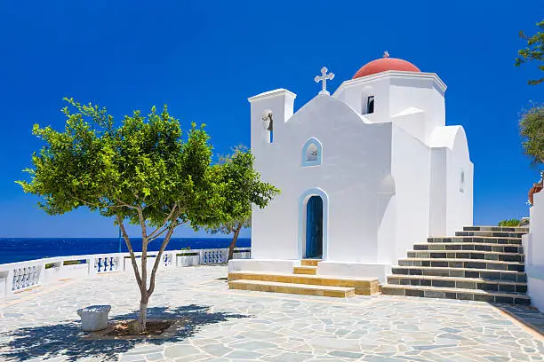 Orthodox church at Kyra Panagia, Karpathos island, Greece.