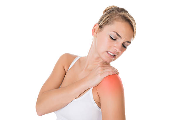 istock Woman Suffering From Shoulder Pain 584210350