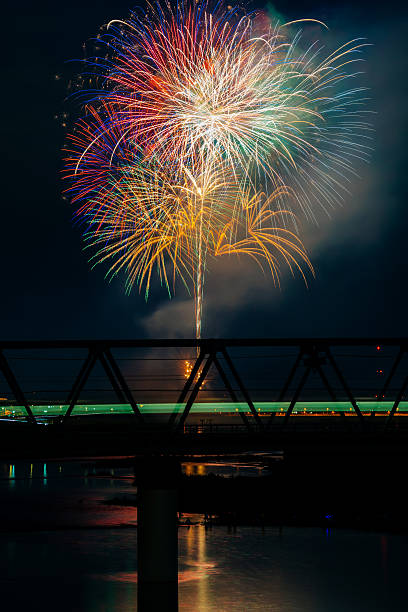 istock Fireworks at Ebina, and Odakyu line 584221348