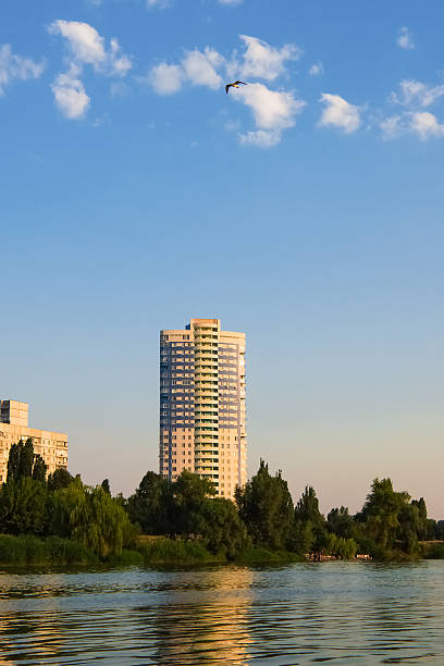 istock multi-storey house on the city beach 584222140