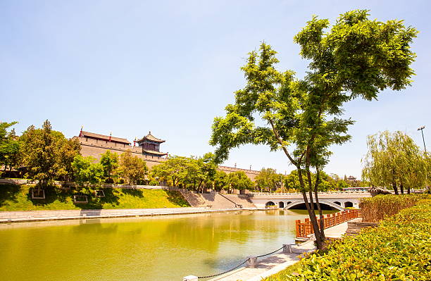 istock Xian City Wall scenery 584222302
