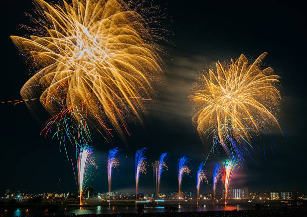 istock Fireworks of Adachi, Tokyo 584222360