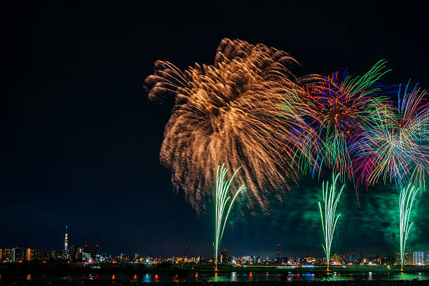 istock Fireworks of Adachi, Tokyo 584222508