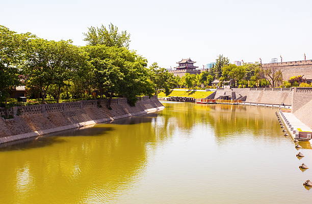 istock Xian City Wall scenery 584222512