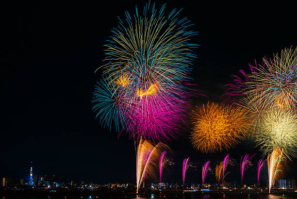 istock Fireworks of Adachi, Tokyo 584222646
