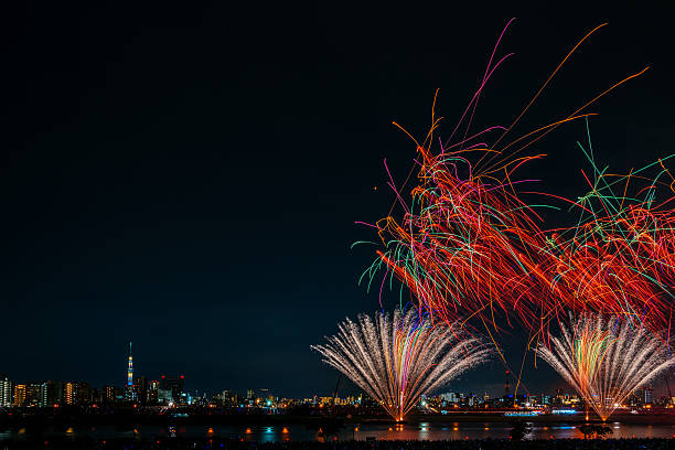istock Fireworks of Adachi, Tokyo 584222780
