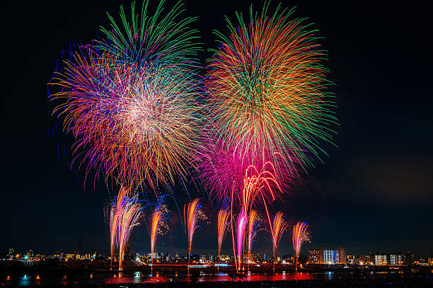 istock Fireworks of Adachi, Tokyo 584223364