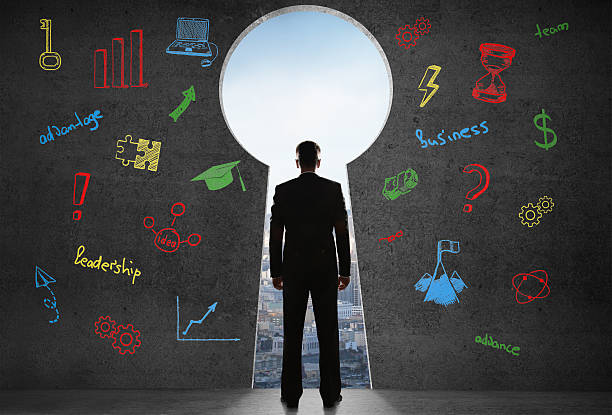 istock Success concept with businessman 584224666