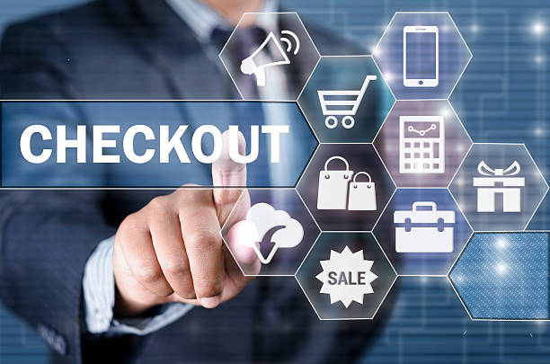 istock Checkout on online shopping 584224900