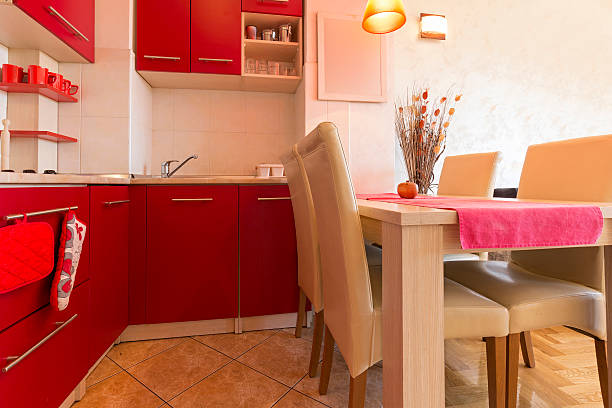 istock Interior of a kitchen with dining room 584230158