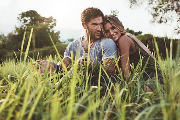 istock Affectionate young couple enjoying a day outdoors 584232228