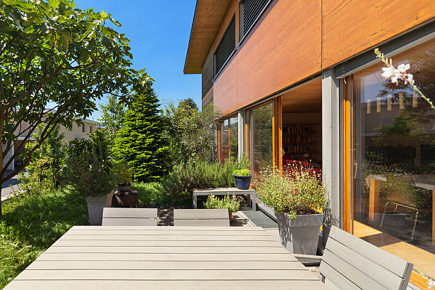istock wooden house, outdoors 584238128