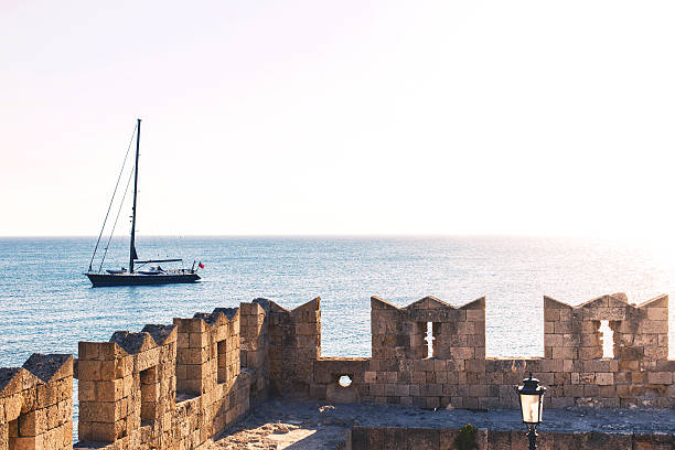 istock Sailing near Rhodes, Greece 584239684