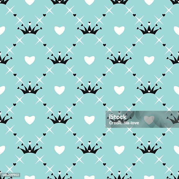 Corona Pattern Ilustración de Patrón Vectorial Con Corona y más Vectores Libres de ...