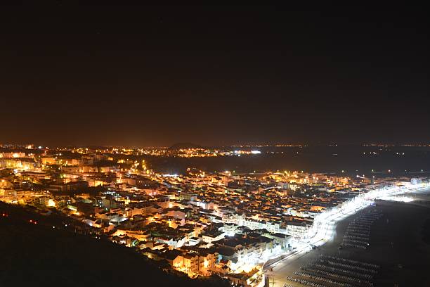istock Nazare Portugal at Night 584242170