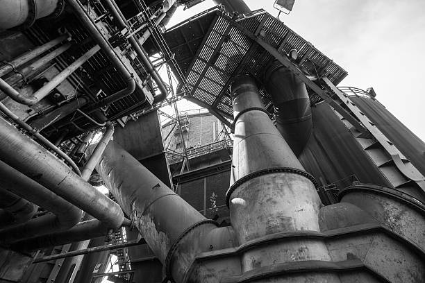 Landschaftspark Duisburg-Nord, former steelworks  industry monument in Duisburg Ruhr Area Germany