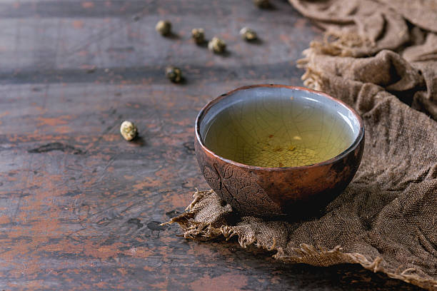 istock Cup of green tea 584245262