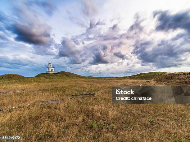 Cattle Point Lighthouse Stock Photo - Download Image Now - San Juan Island, Washington State, American Culture