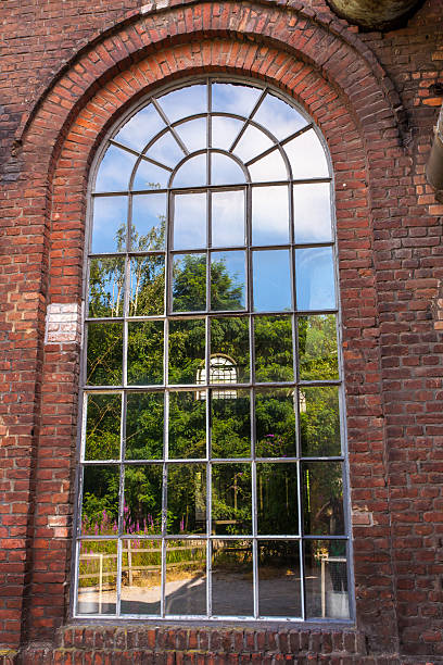 Window in the Landschaftspark Nord Duisburg Window in in the Landschaftspark Nord Duisburg Germany landschaftspark duisburg nord stock pictures, royalty-free photos & images