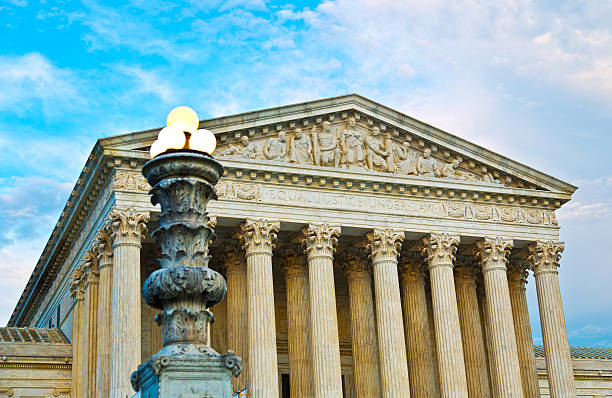 sąd najwyższy budynek w waszyngtonie dc - us supreme court corinthian column classical greek zdjęcia i obrazy z banku zdjęć