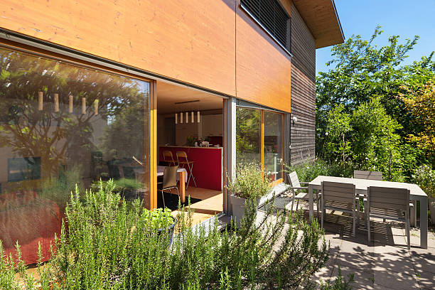 istock wooden house, outdoors 584470866